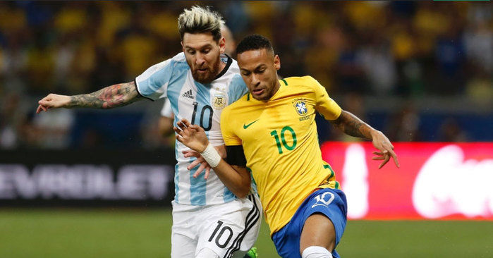 Brasil dá show na Argentina (Crédito: AFP)