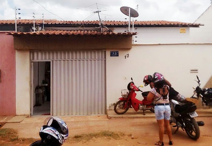 Casa da famlia no bairro da Cidade Operria, em So Lus (Crdito: Afonso Diniz )