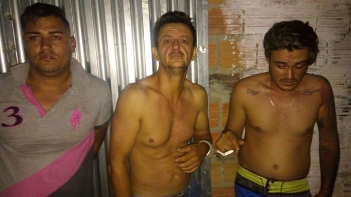 Acusados re roubar joalheria em Caxias, no Maranhão (Crédito: Divulgação)