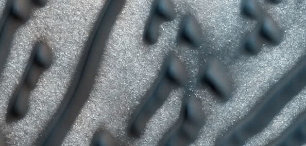 NASA detecta formas de código Morse em dunas do planeta Marte