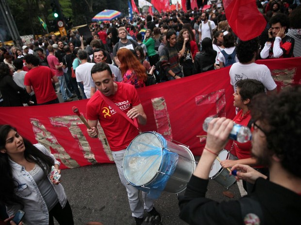 Ato contra governo Temer na Avenida Paulista