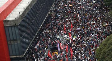 Ato contra governo Temer na Avenida Paulista (Crédito: Reprodução)