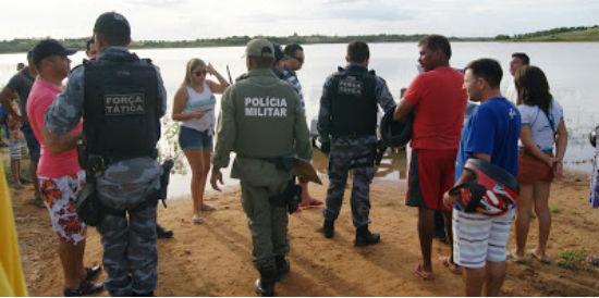 Polícia Militar ajuda nas buscas (Crédito: Reprodução)