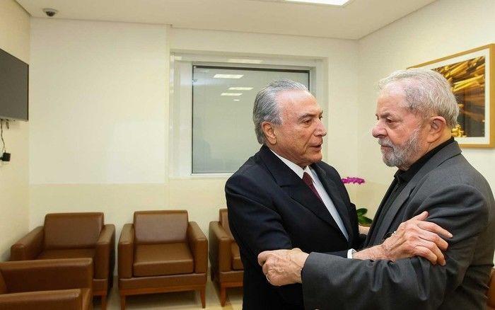 Presidente Michel Temer e Lula 