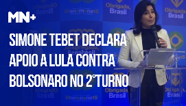 Simone Tebet declara apoio a Lula contra Bolsonaro no 2°turno