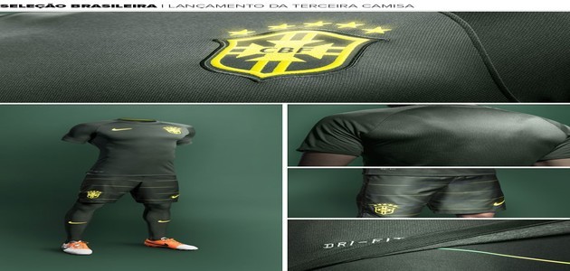 Fornecedora lança 3ª camisa da seleção brasileira por R$ 349,90