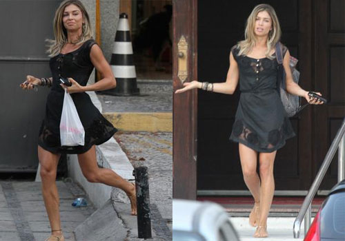 Grazi Massafera se descuida com paparazzi e confirma que Cauã está com "rival" Isis Valverde