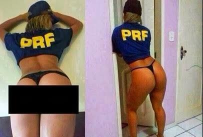 Suposta agente da Pol兤ia Rodovi疵ia Federal tem fotos intimas vazadas no WhatsApp