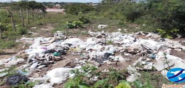 PI: grande quantidade de lixo hospitalar é encontrado jogado em terreno baldio