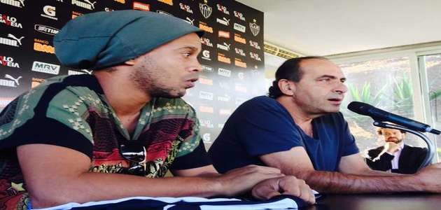 Atleta Ronaldinho sai tranquilo do Atlético-MG e evita nova saia-justa