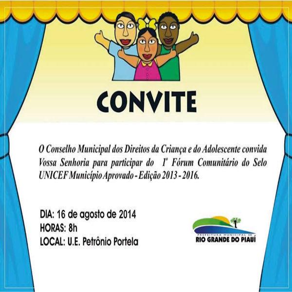 Rio Grande do Piauí realiza I Fórum Comunitário da Criança e Adolescente