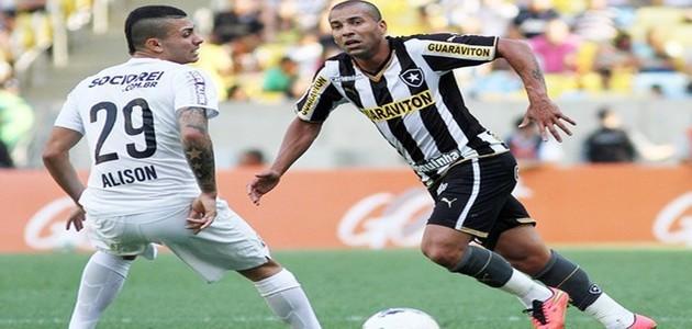 Botafogo bate Santos com golaço e se afasta da degola no Campeonato Brasileiro