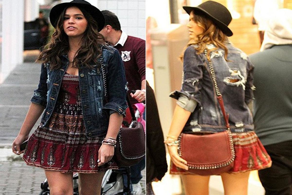 jaqueta jeans estilizada