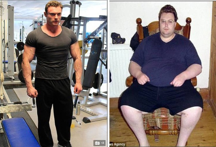 Obeso mórbido perde 114 kg após tentar suicídio e vira gato musculoso