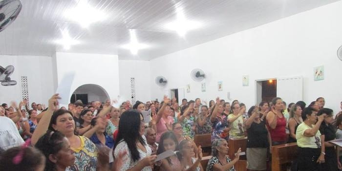 Noite de abertura dos festejos de Nossa Senhora de Fátima no Buriti do Castelo