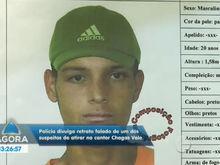 Polícia divulga retrato falado de um dos suspeitos de atirar contra o músico Chagas Vale