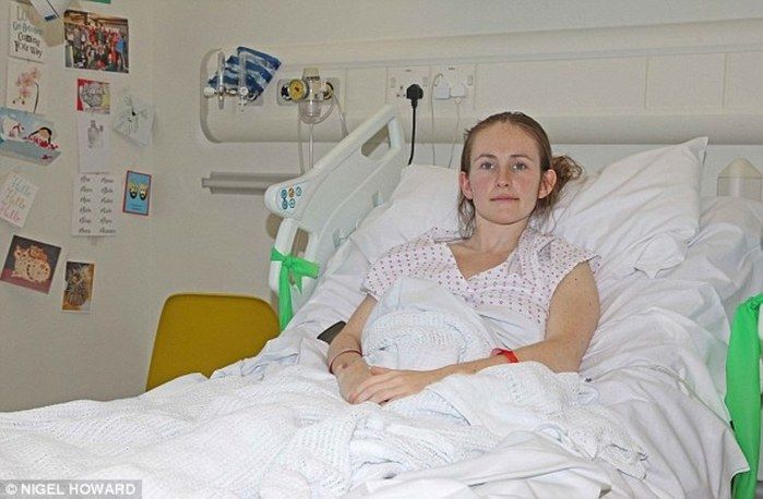 Victoria Lebrec se recuperando do acidente (Crédito: Reprodução R7)