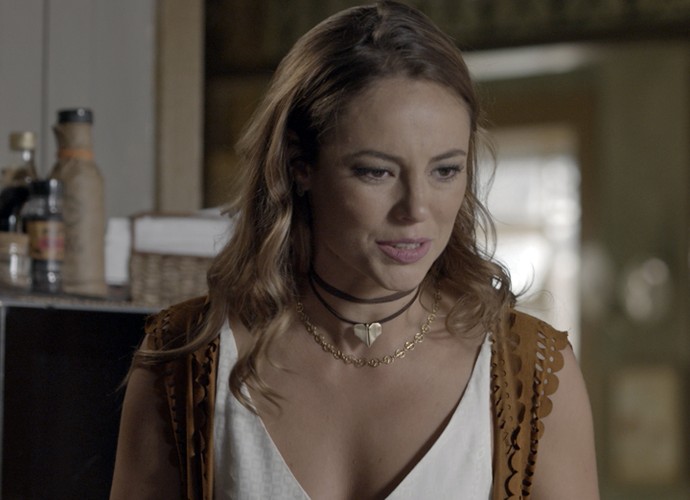 Melissa está transtornada depois que foi abandonada (Crédito: Reprodução/ TV Globo)