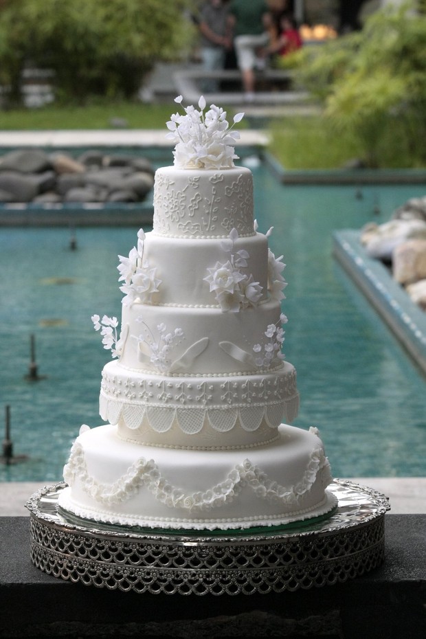 Bolo do casamento (Crédito: Rio News)