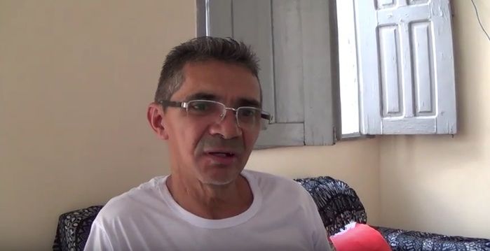 Taxista vítima de assalto (Crédito: Reprodução/TV Meio Norte)