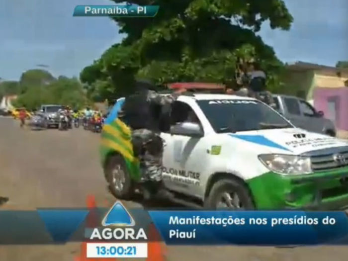 Rebelião Penitenciária Mista de Parnaíba (Crédito: Reprodução Programa Agora)