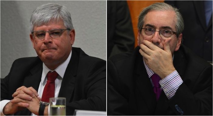 Rodrigo Janot e Eduardo Cunha (Crédito: Reprodução)