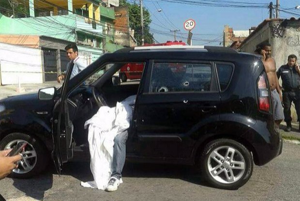 Policial foi morto dentro do próprio carro (Crédito: Reprodução)