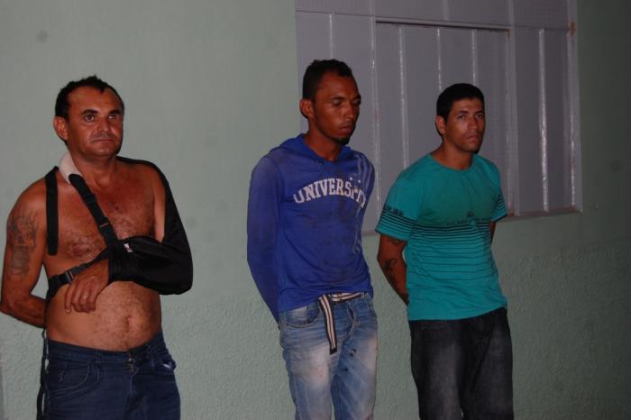 Os três acusados de matar filho e balear mãe em Isaias Coelho