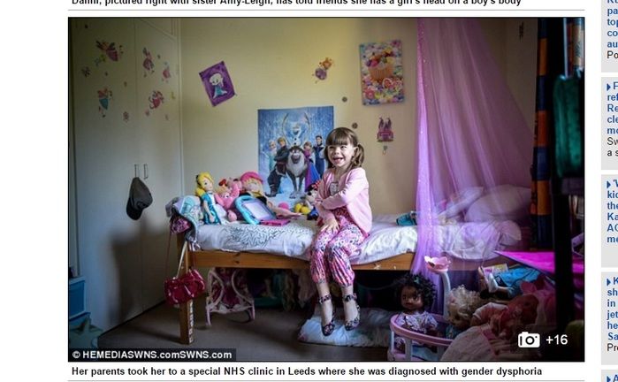 Garoto de apenas três é caso mais jovem do mundo em transexualidade (Crédito: Reprodução)