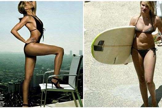 Celebridades antes e depois do photoshop (Crédito: Reprodução)