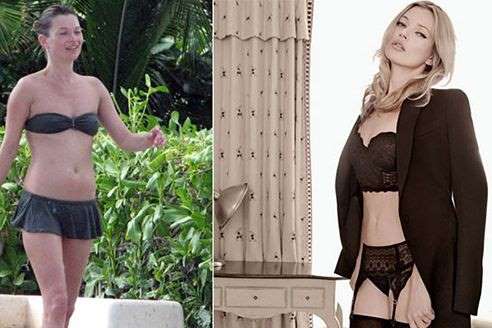 Celebridades antes e depois do photoshop (Crédito: Reprodução)