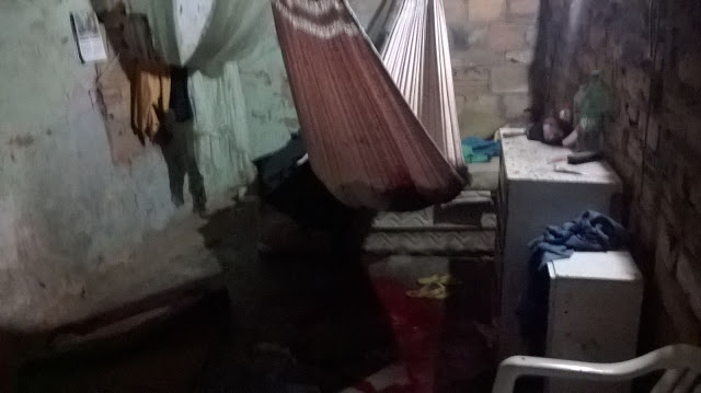 Local onde o homem foi morto a pauladas