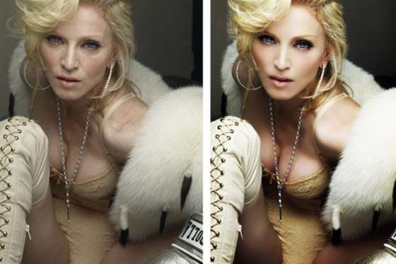 Celebridades antes e depois do photoshop (Crédito: Reprodução)