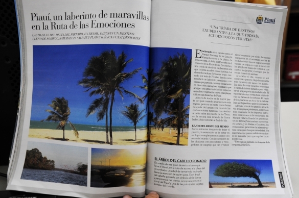 Matéria publicada pela revista El Viajero (Crédito: Francisco leal)