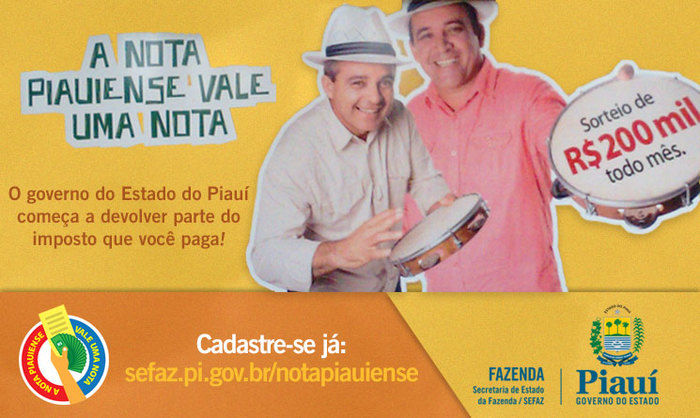 Nota Piauiense alcança 100 mil cadastros em apenas 6 meses (Crédito: Divulgação)