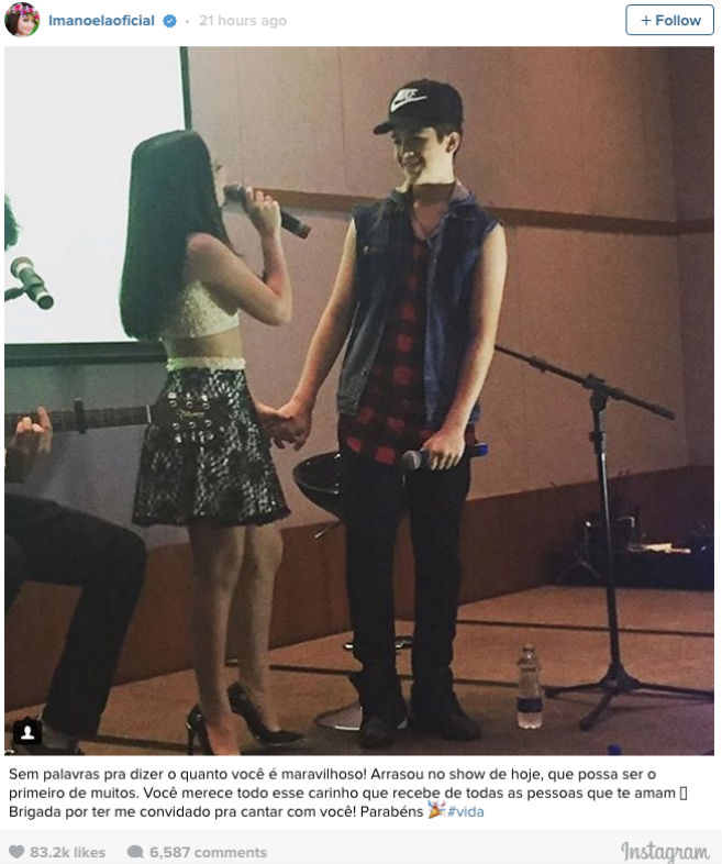 Larissa Manoela se declara para o namorado (Crédito: Reprodução / Instagram)