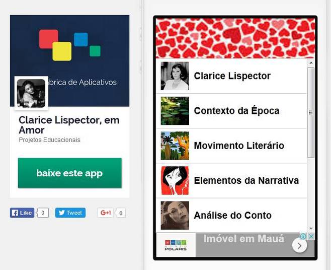 Alunos criam 120 apps baseados em obras literárias brasileiras