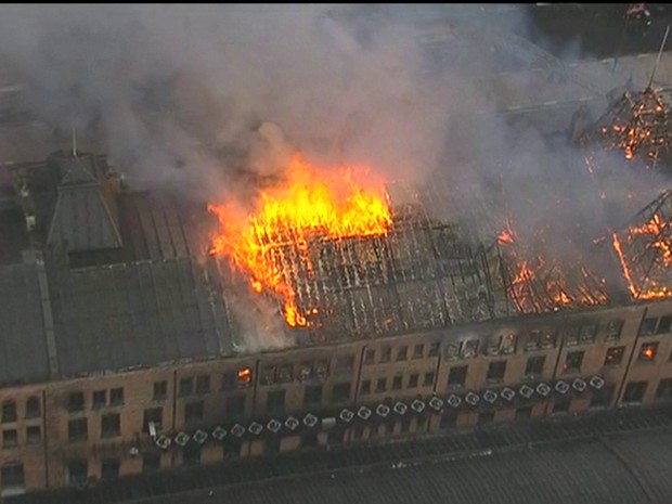 Incêndio Museu (Crédito: Reprodução)