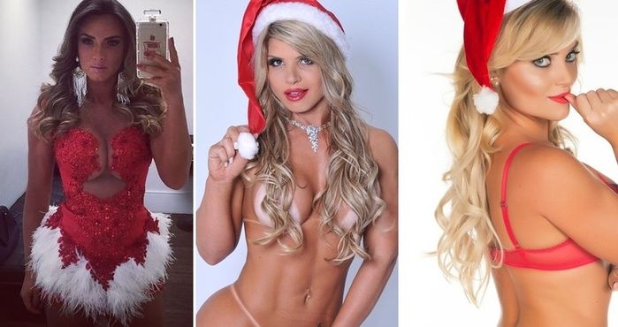 Famosas já se vestiram de 'Mamãe Noel' (Crédito: Reprodução)