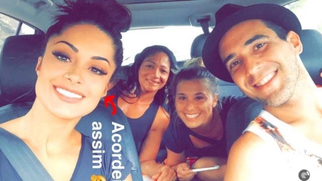 Aline Riscado / André Marques (Crédito: Reprodução / Snapchat)