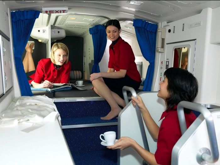 Quarto das aeromoças (Crédito: Reprodução)