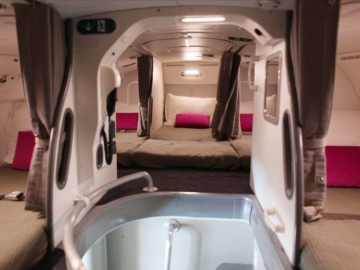 Quarto das aeromoças (Crédito: Reprodução)