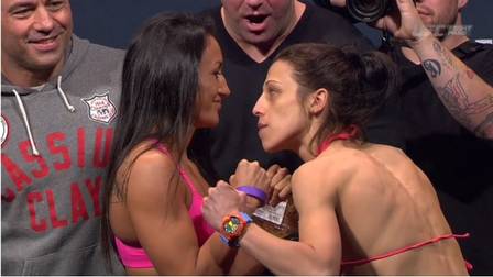 Joanna Jedrzejczyk x Carla Esparza (14 de março de 2015) (Crédito: REPRODUÇÃO / UFC)