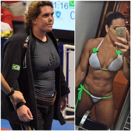 Lutadora de jiu-jítsu perde peso e luta UFC (Crédito: Reprodução)