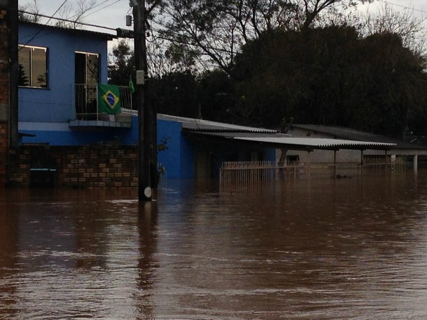 Cheias no Rio Grande do Sul (Crédito: Reprodução)