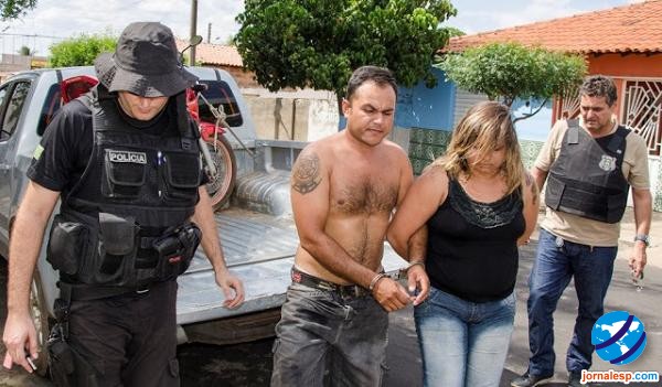 Casal preso acusado de tentativa de homicídio (Crédito: Reprodução)