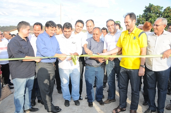 Wellington Dias inaugura obra (Crédito: Ascom)
