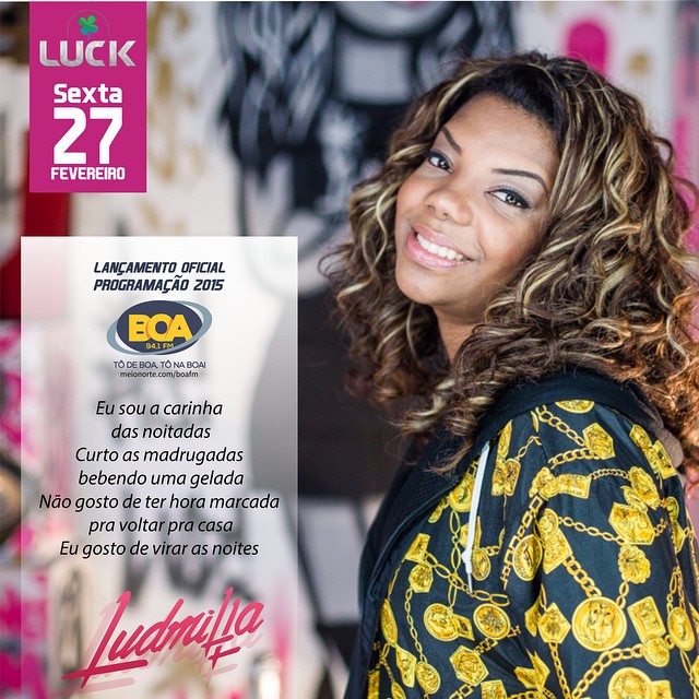 Ludmilla traz funk carioca para Teresina e fará lançamento da programação 2015 da Boa FM