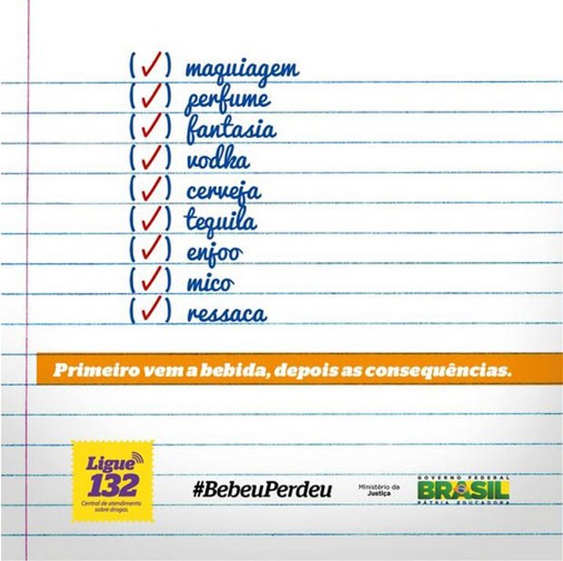Campanha #BebeuPerdeu vira hit nas redes sociais e volta a ser criticada