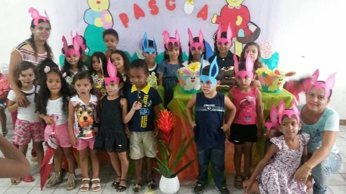 CRAS do Francisco Ayres promove festa de Páscoa para crianças da Brinquedoteca. - Imagem 1